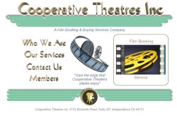 Cooperative Theatres - Film Booking & Buying Services